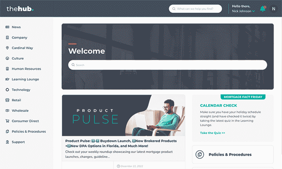 Company Intranet Hub